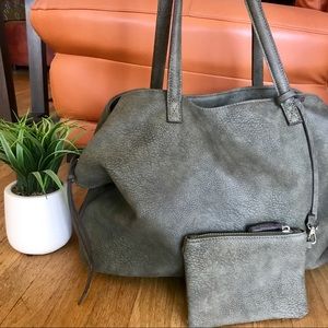 Free People Army Green Tote Bag